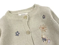 Wheat soft beige strik cardigan Ella